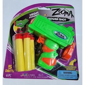 JA-RU Ultra Foam Power Shot‎ Dart Toy Gun with 5 Foam Darts New